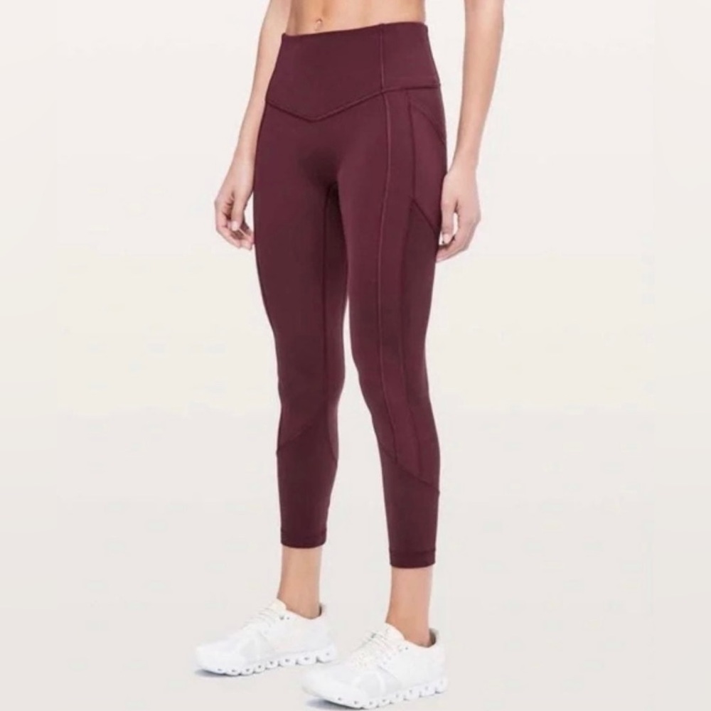 Lululemon Athletica Burgundy Leggings